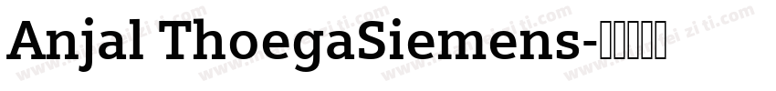 Anjal ThoegaSiemens字体转换